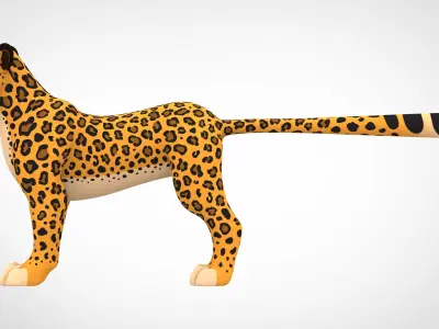 Leopard 3D model 5