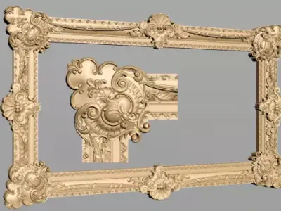 Carved Frame 3D model 88