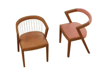 Dining chair 02 3D model