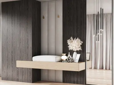 Hallway Set  N6 3D model