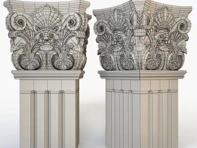 Classical Column for cnc 3D model