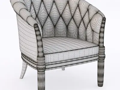 Belle Epoque 9508P armchair 3D model