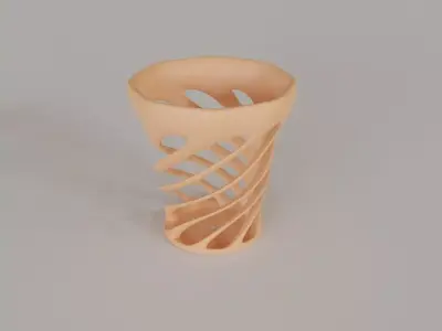 Decorative flower pot 3D print model