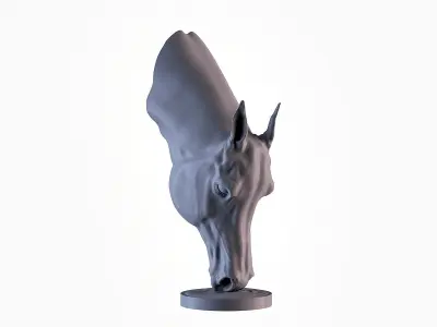 Arabian Horse Head 3D print model