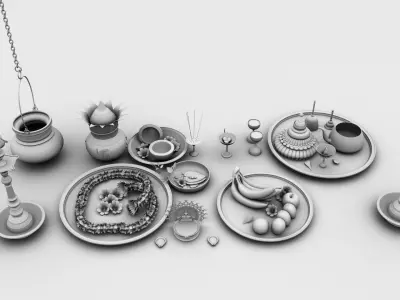 pooja props 3d models 3D model