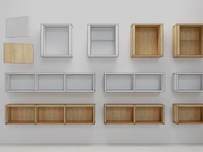 Furniture variations Low-poly 3D model
