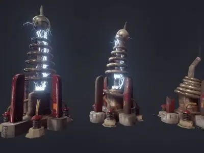 Tesla  Coil 3D model
