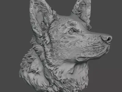 Dog Relief for CNC and 3D Printing 3D print model