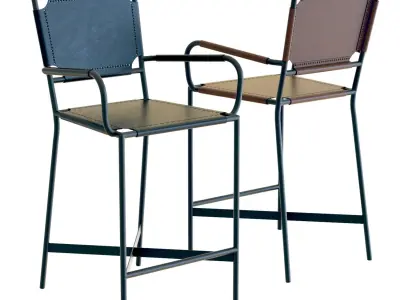 Crate and Barrel - Laredo Counter Stool 3D model