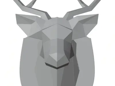 The deer head decoration HG2 3D model