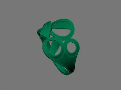 Women Ring Plain Ring Ready STL 3DM Models Womens Rings 3D print model 12