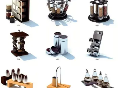 Kitchen utensils 3D model