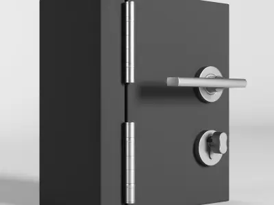 Door Hardware Set 3D model