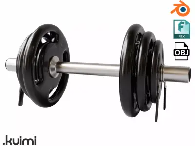 Gym Dumbbell 002 3D model