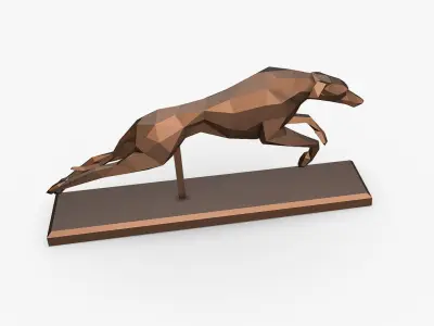 Italian Greyhound dog 3D print model