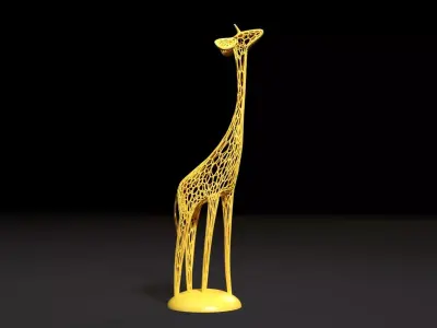 Figurine giraffe 3D print model