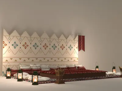 Arabian Seating 3D model