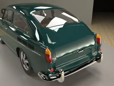 Volkswagen Type 3 fastback 1963 3D model