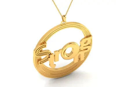 Strong Pendants 3dm STL OBJ FBX Render Details 3D print model