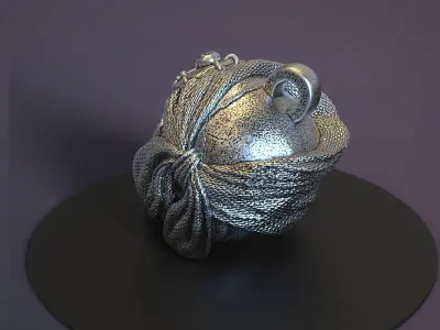 Pirate skull vol1 Pendant jewelry 3D print model