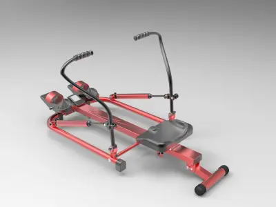 Modified Dual Sculling Rowing Machine Free 3D model