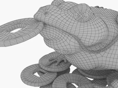 Feng shui money toad The Jin Chan 3D model