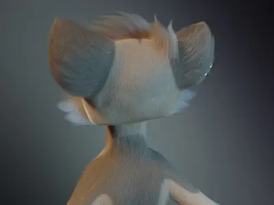 Athena Anthro Fox 3D model