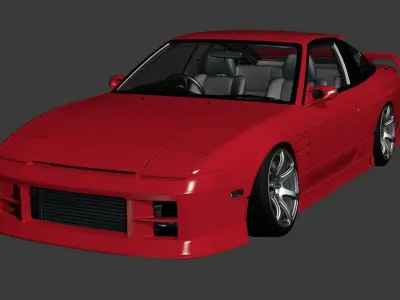 G Corporation Flash V1 Nissan 180wx GTS GT6 GT7 Base 3D model