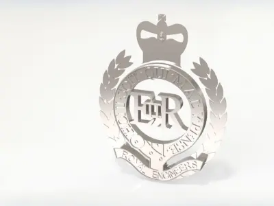 Royal Engineers Badge 3D model