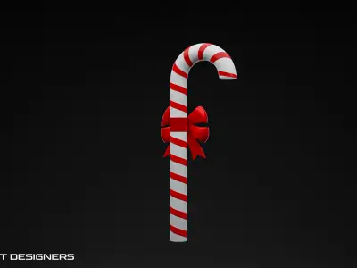 Christmas Candy Cane 3D model