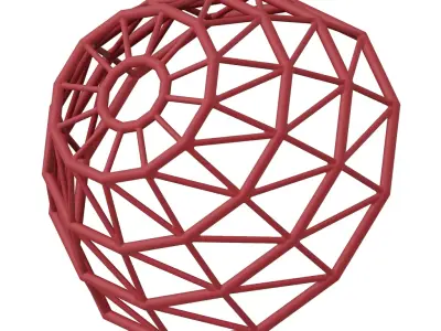 Plastic Exquisite Dome Structure Toy 3D model