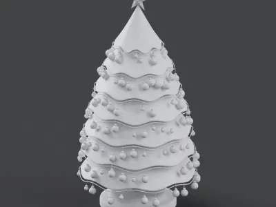 Christmas Tree with decoration 3D model