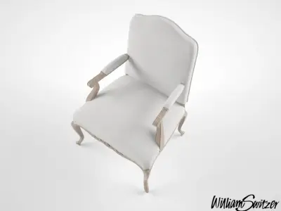William Switzer French Regency chair 3D model