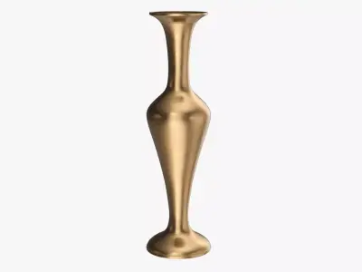 Oriental metal vase 03 3D model