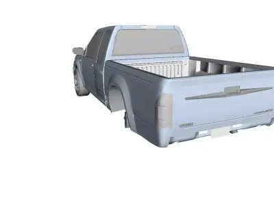 Isuzu dmax cab  Low-poly 3D model