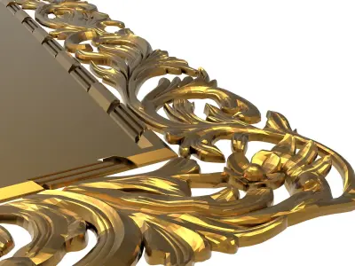 carved frame 3D model 46