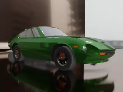 1976 Nissan Datsun 280z Low-poly 3D model