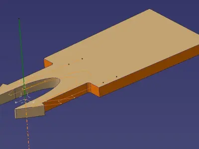 Double Snap Hook 3D model