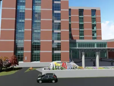 Training Center METRO RAIL Depot Building 3D model