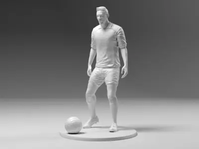 Footballer 03 Prepare To Footstrike 01 Stl 3D print model