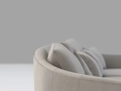 Flexform Alfred Divano Lineare Chaise 3D model