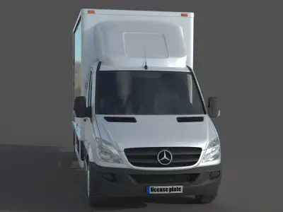 Mercedes Benz Sprinter 316 CDI Bakgavellyft 3D model