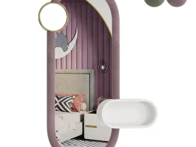 BUBBLE GUM BIG MIRROR 3D model