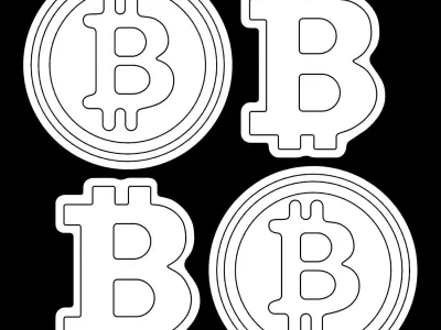 Bitcoin Neon Sign 3D model