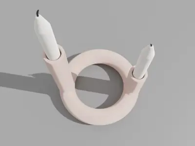 Abstract Candle Holder Low-poly 3D model