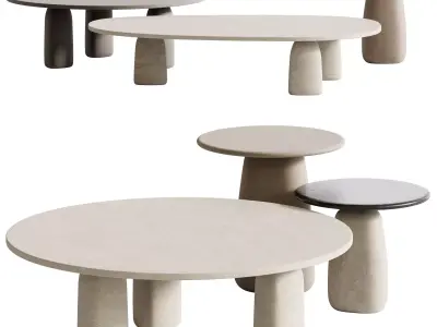 Poliform Strata Coffee Tables 3D model