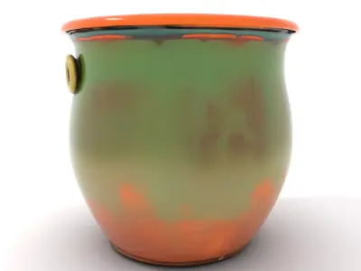 Antique Copper Planter model pack Low-poly 3D model