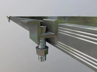 7-Solar Panel 100Wp 1010x670x30mm 3D model