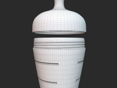 Kids White Bottle Model 3D model