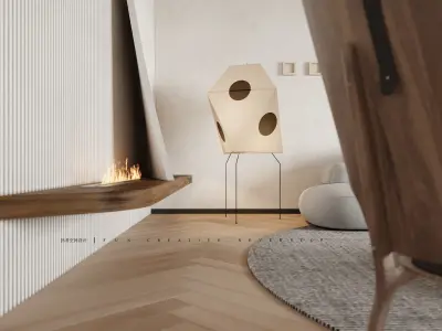 Modern Elegance - 3D Living Dining Bedroom Spaces 3D model